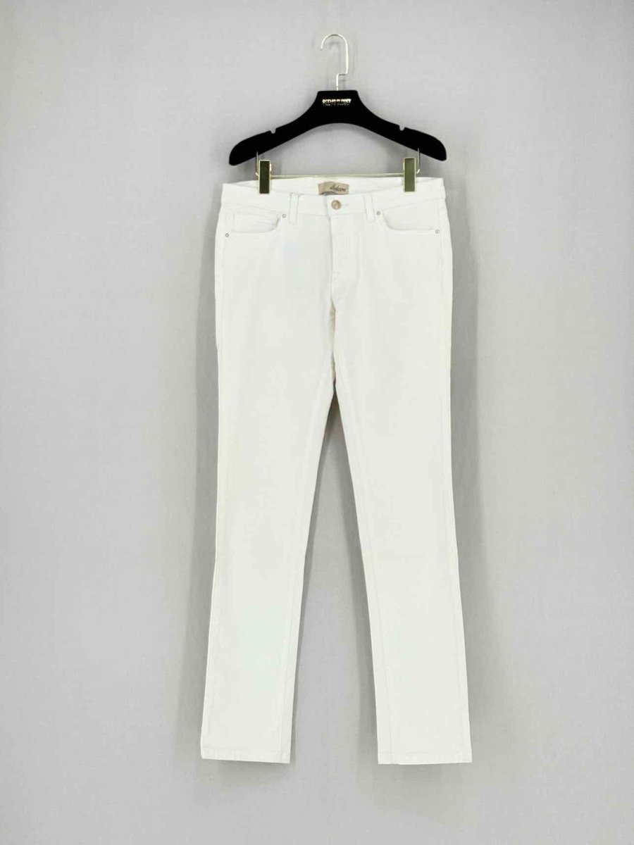 Pre - loved LUDICIOUS Straight Leg White Size 31 Jeans at Reems Closet