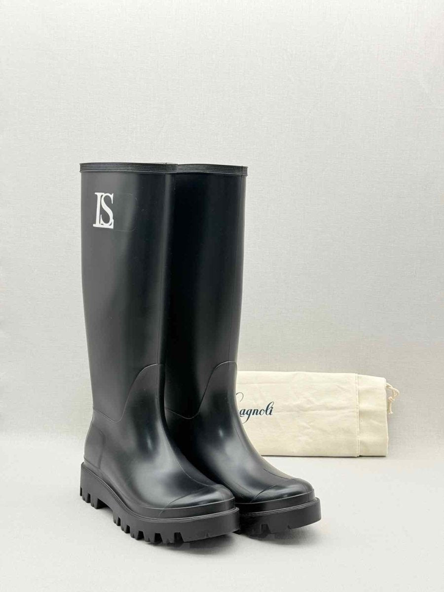 Pre - loved LUISA SPAGNOLI Black Size EU 38 Rain Boots at Reems Closet