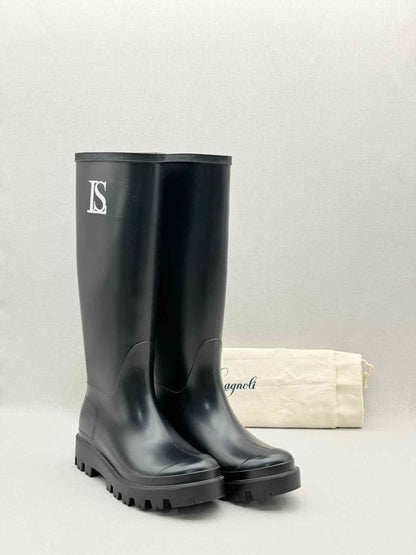 Pre - loved LUISA SPAGNOLI Black Size EU 38 Rain Boots at Reems Closet