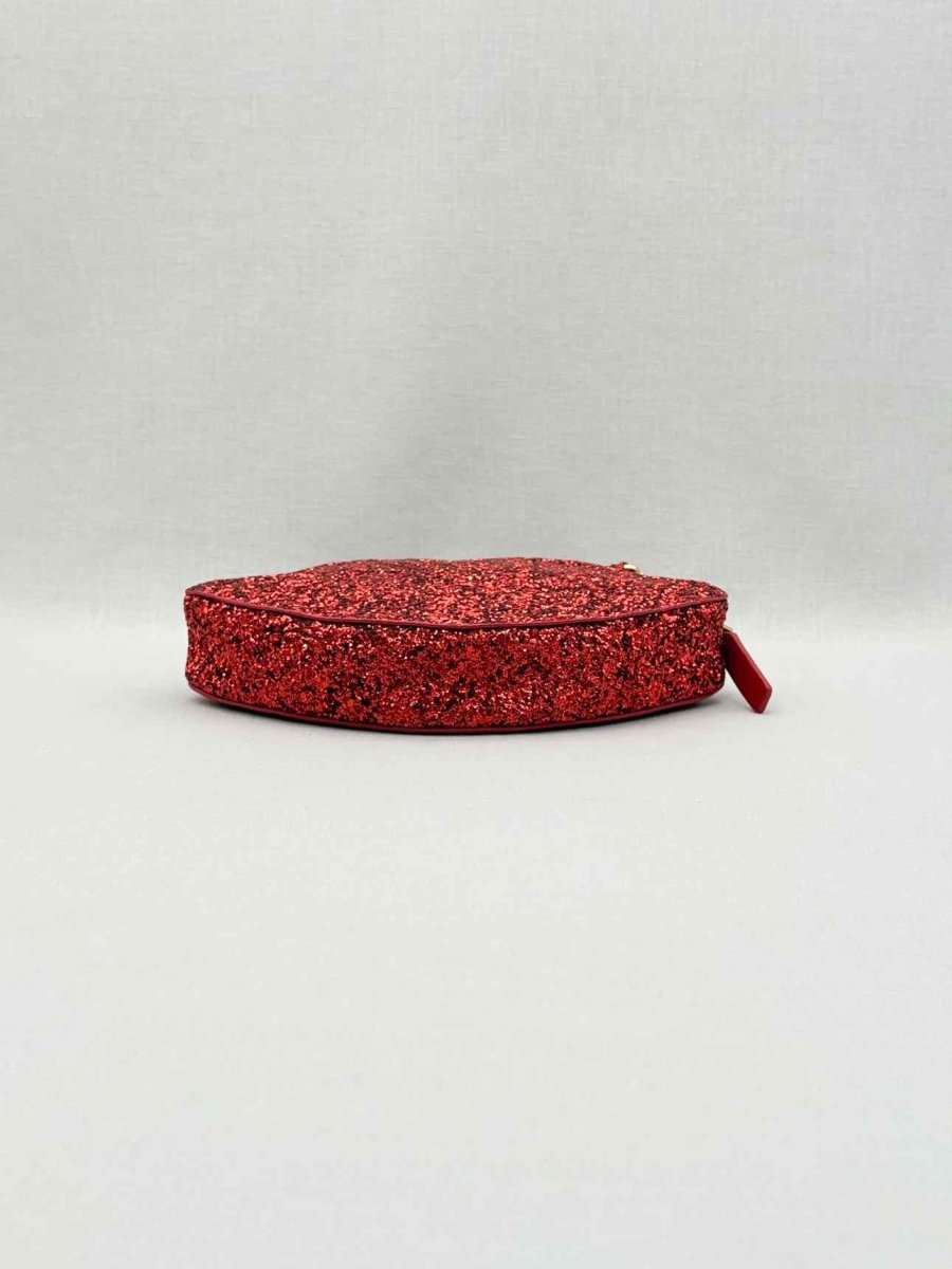 Pre-loved LULU GUINNESS Glitter Lips Red Crossbody at Reems Closet