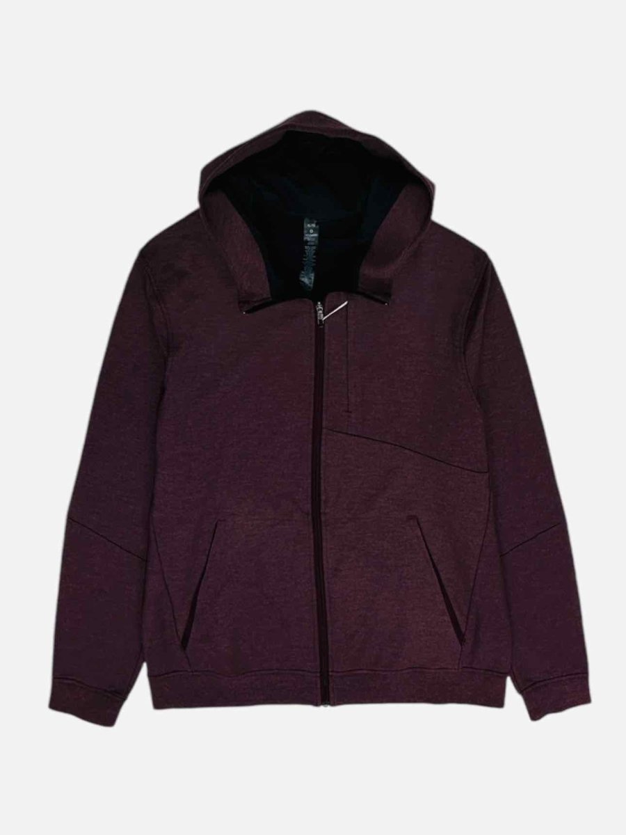 Pre - loved LULU LEMON Hoodie Burgundy Jacket at Reems Closet