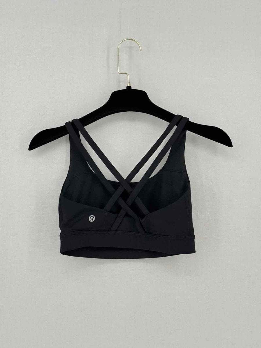 Pre-loved LULULEMON Energy Black Bra Top at Reems Closet