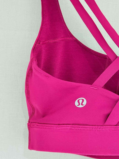 Pre-loved LULULEMON Energy Fuchsia Bra Top at Reems Closet