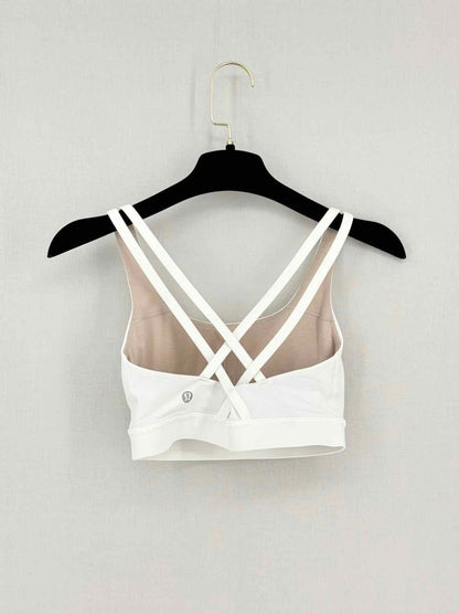 Pre-loved LULULEMON Energy White Bra Top at Reems Closet
