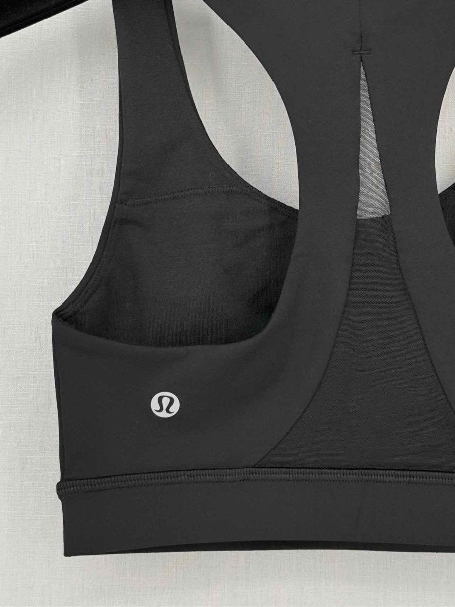 Pre-loved LULULEMON Invigorate Black Bra Top at Reems Closet