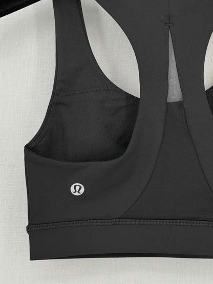 Pre-loved LULULEMON Invigorate Black Bra Top at Reems Closet