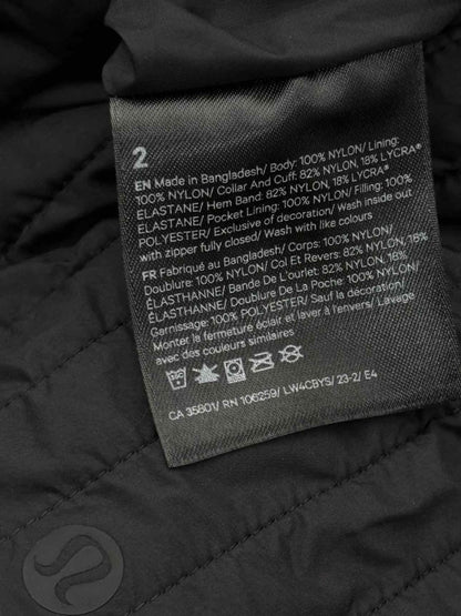 Pre - loved LULULEMON Reversible Black Size XSmall Jacket at Reems Closet