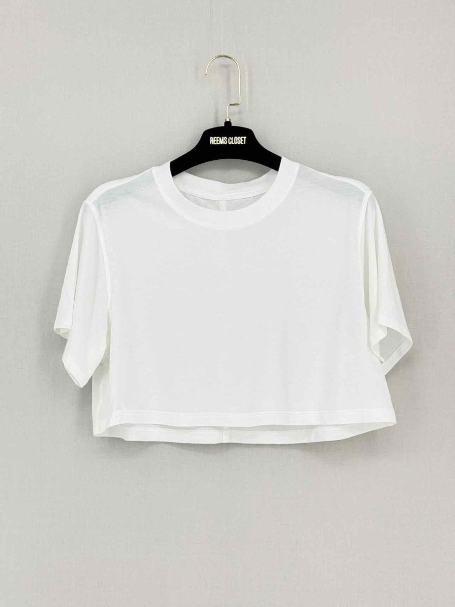 Pre-loved LULULEMON White Size Small T-shirt at Reems Closet