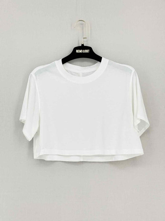 Pre-loved LULULEMON White Size Small T-shirt at Reems Closet