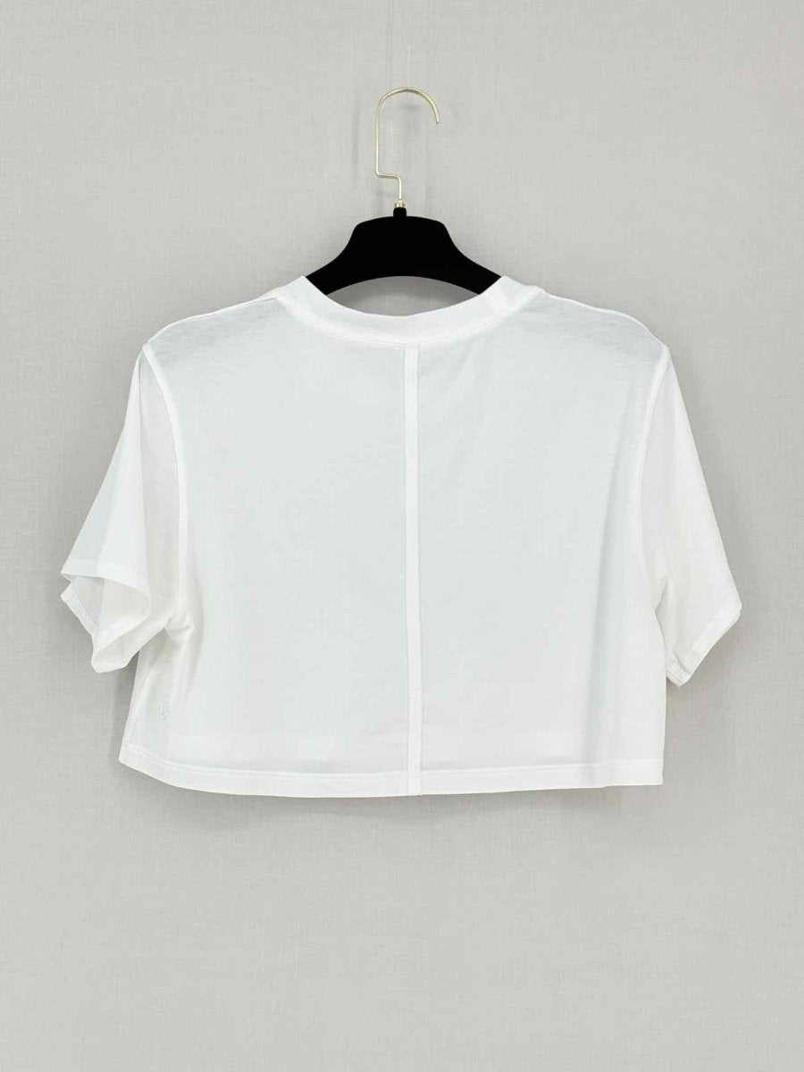 Pre-loved LULULEMON White Size Small T-shirt at Reems Closet