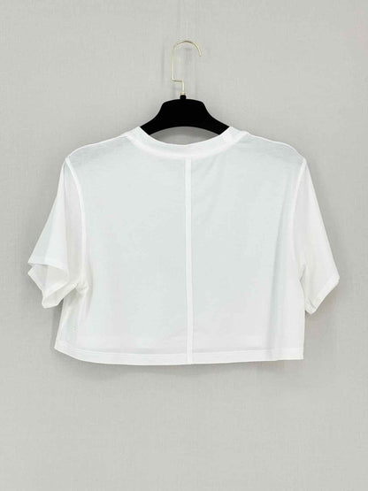 Pre-loved LULULEMON White Size Small T-shirt at Reems Closet