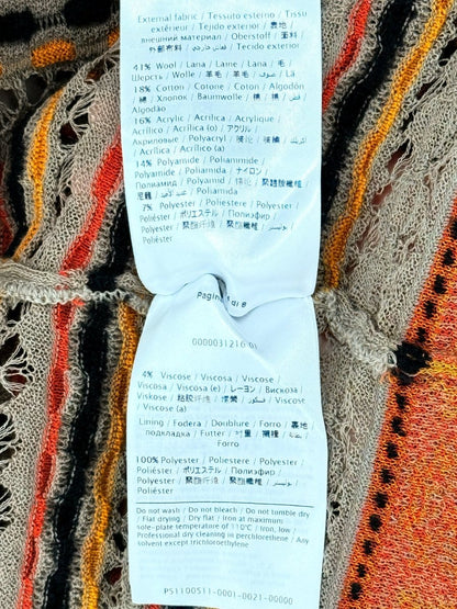 Pre - loved M MISSONI Beige Multicolor Knit Size US 12 Midi Dress at Reems Closet