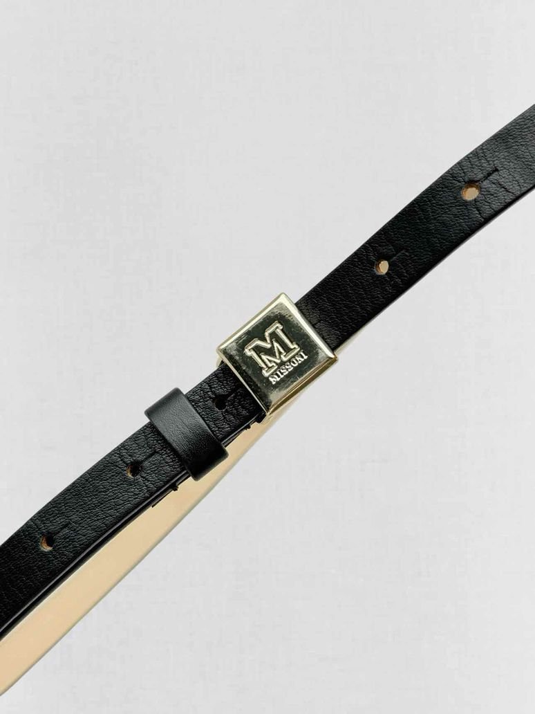 Pre - loved M MISSONI Black Belt at Reems Closet