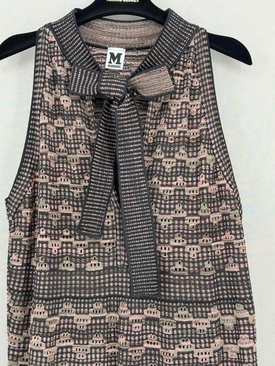 Pre-loved M MISSONI Black Multicolor Size US 10 Long Dress at Reems Closet
