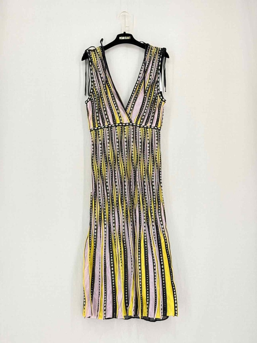 Pre-loved M MISSONI Black Multicolor Size US 10 Midi Dress at Reems Closet