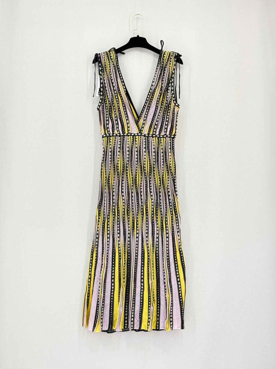 Pre-loved M MISSONI Black Multicolor Size US 10 Midi Dress at Reems Closet