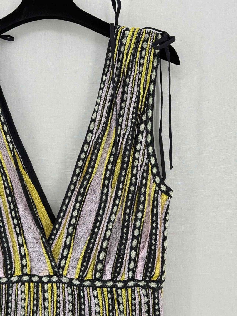 Pre-loved M MISSONI Black Multicolor Size US 10 Midi Dress at Reems Closet
