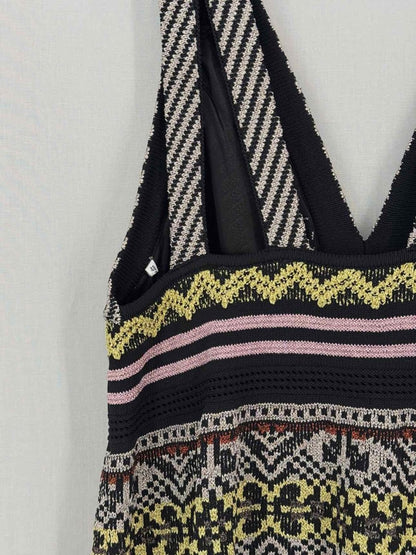 Pre-loved M MISSONI Black Multicolor Size US 12 Midi Dress at Reems Closet