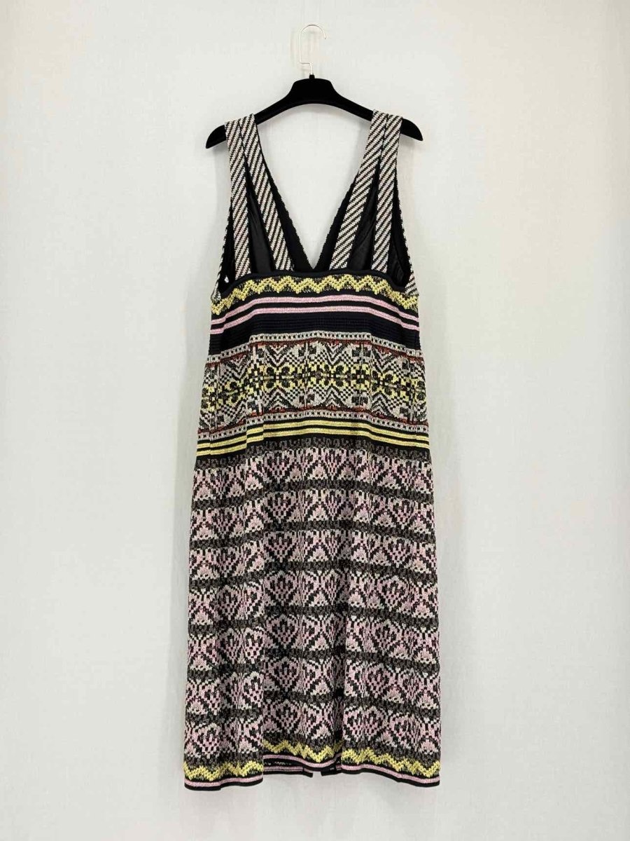Pre-loved M MISSONI Black Multicolor Size US 12 Midi Dress at Reems Closet