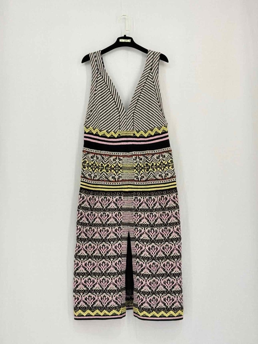 Pre-loved M MISSONI Black Multicolor Size US 12 Midi Dress at Reems Closet