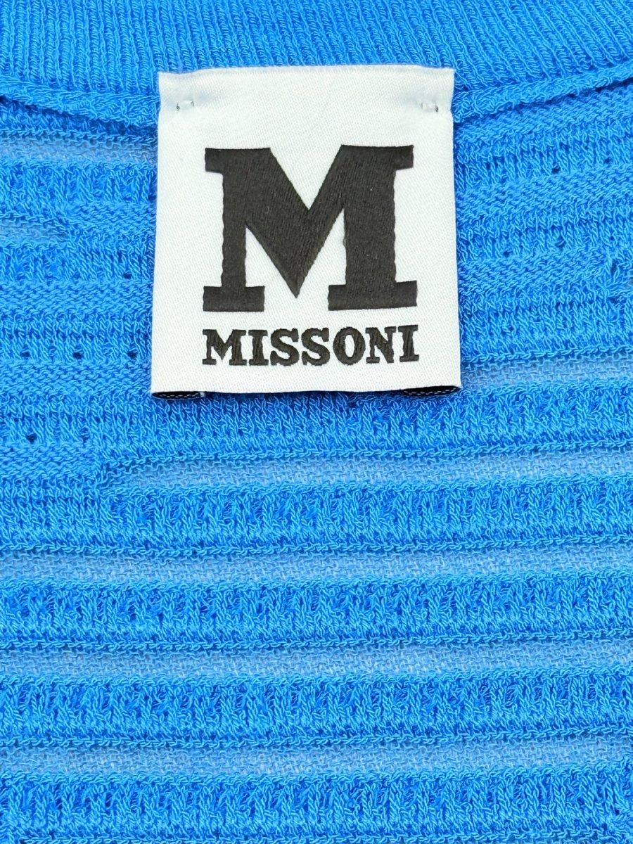 Pre - loved M MISSONI Blue Size US 4 Short Dress at Reems Closet