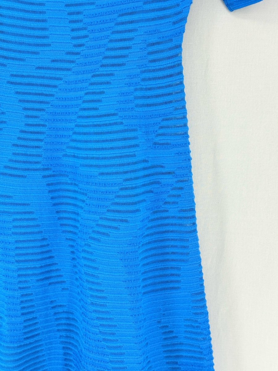 Pre - loved M MISSONI Blue Size US 4 Short Dress at Reems Closet
