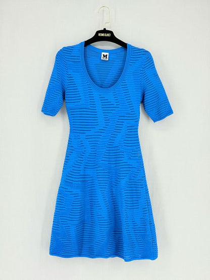 Pre - loved M MISSONI Blue Size US 4 Short Dress at Reems Closet