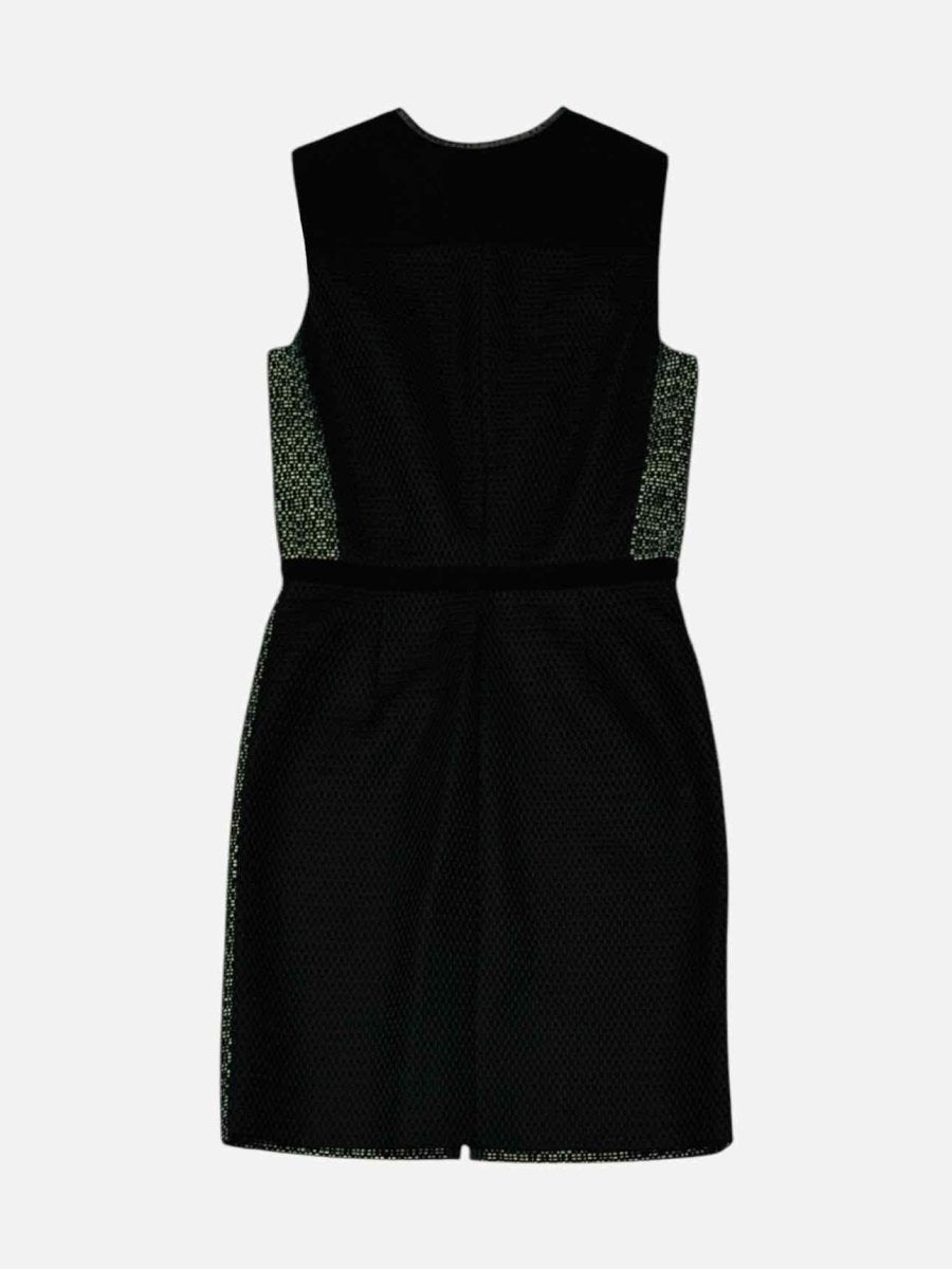 Pre - loved M MISSONI Boucle Black & Green Mini Dress US6 at Reems Closet