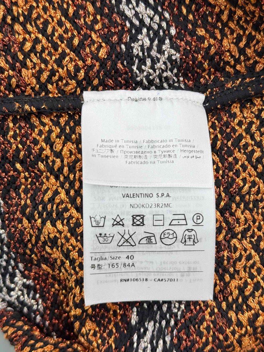 Pre-loved M MISSONI Brown Multicolor Size US 4 Midi Dress at Reems Closet