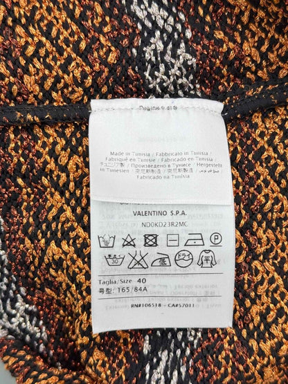 Pre-loved M MISSONI Brown Multicolor Size US 4 Midi Dress at Reems Closet