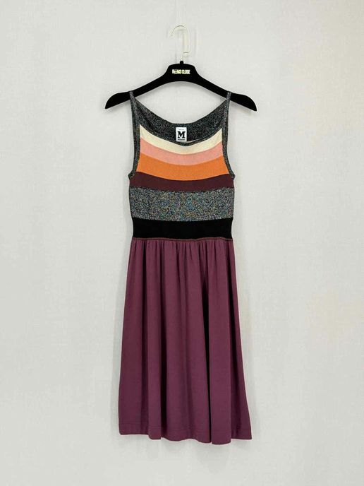 Pre-loved M MISSONI Burgundy Multicolor Size US 4 Short Dress at Reems Closet