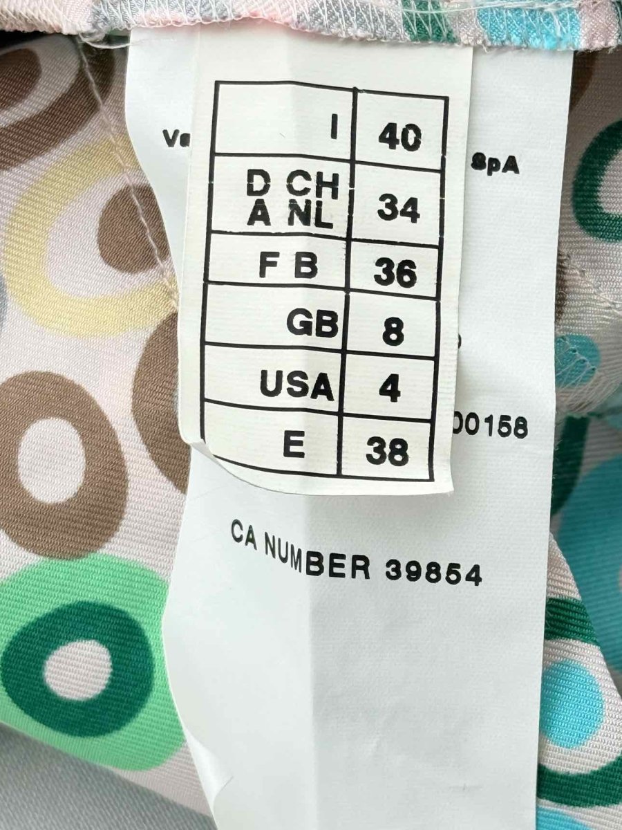 Pre - loved M MISSONI Embroidered Multicolor Size US 4 Short Dress at Reems Closet