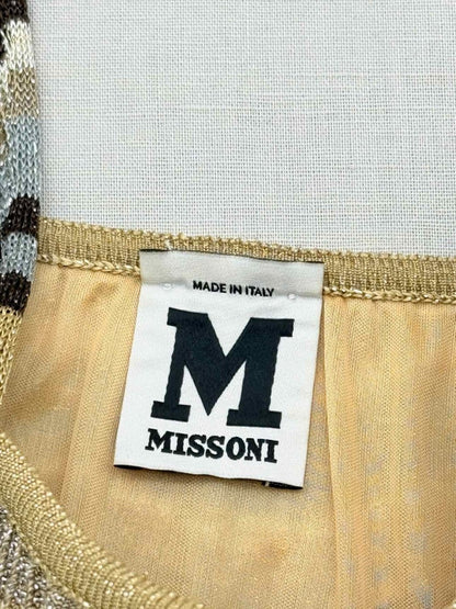 Pre-loved M MISSONI Gold Multicolor Zigzag Size US 6/4 Outfit Set at Reems Closet