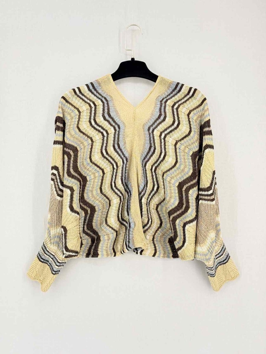 Pre-loved M MISSONI Gold Multicolor Zigzag Size US 6/4 Outfit Set at Reems Closet