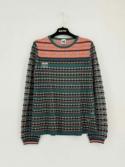 Pre-loved M MISSONI Green Multicolor Size US 8 Sweater at Reems Closet