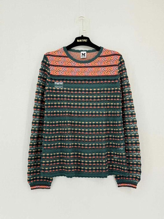 Pre-loved M MISSONI Green Multicolor Size US 8 Sweater at Reems Closet