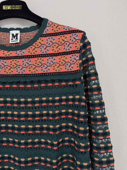 Pre-loved M MISSONI Green Multicolor Size US 8 Sweater at Reems Closet