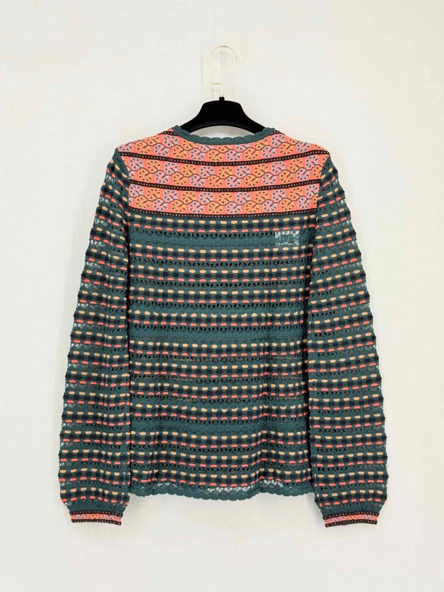 Pre-loved M MISSONI Green Multicolor Size US 8 Sweater at Reems Closet
