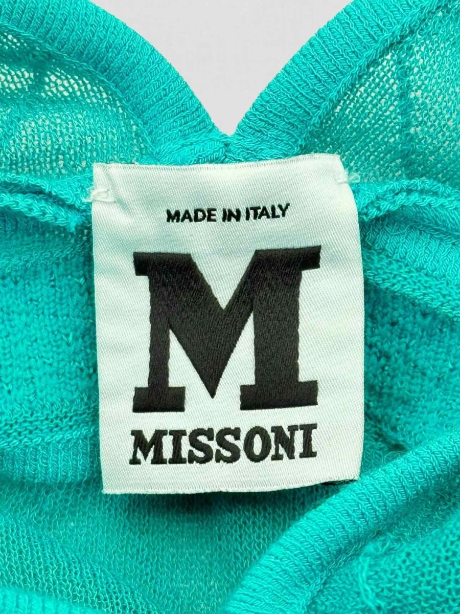 Pre - loved M MISSONI Green Size US 4 Short Dress at Reems Closet
