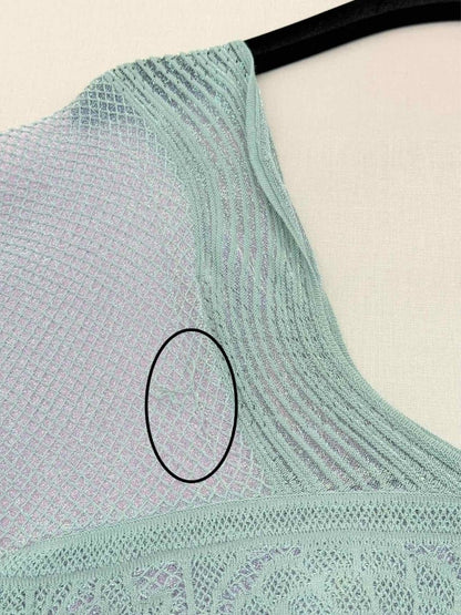 Pre-loved M MISSONI Green w/ Pink Sparkling Size US 8 Top at Reems Closet