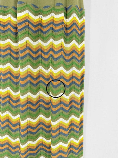Pre-loved M MISSONI Khaki Multicolor Wavy Size US 6 Long Dress at Reems Closet