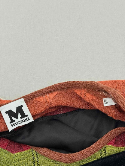 Pre-loved M MISSONI Orange Multicolor Size US 6 Knee Length Dress at Reems Closet
