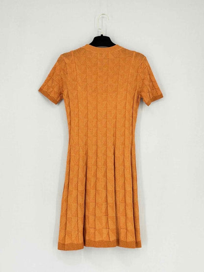 Pre - loved M MISSONI Orange Size XSmall Short Dress at Reems Closet