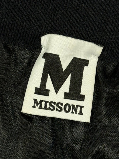 Pre - loved M MISSONI Palazzo Black Multicolor Size US 10 Pants at Reems Closet
