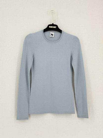 Pre-loved M MISSONI Pale Blue Size US 4 Sweatshirt at Reems Closet