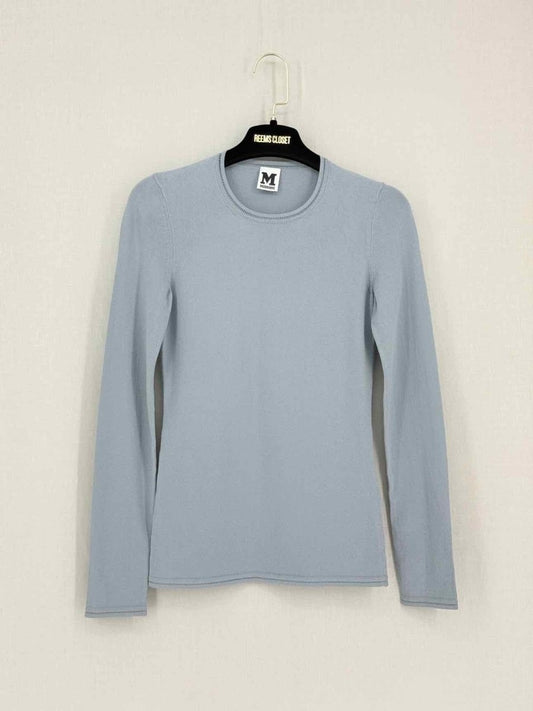 Pre-loved M MISSONI Pale Blue Size US 4 Sweatshirt at Reems Closet