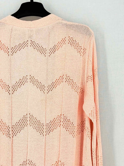 Pre - loved M MISSONI Peach Wavy 2 PC Top at Reems Closet