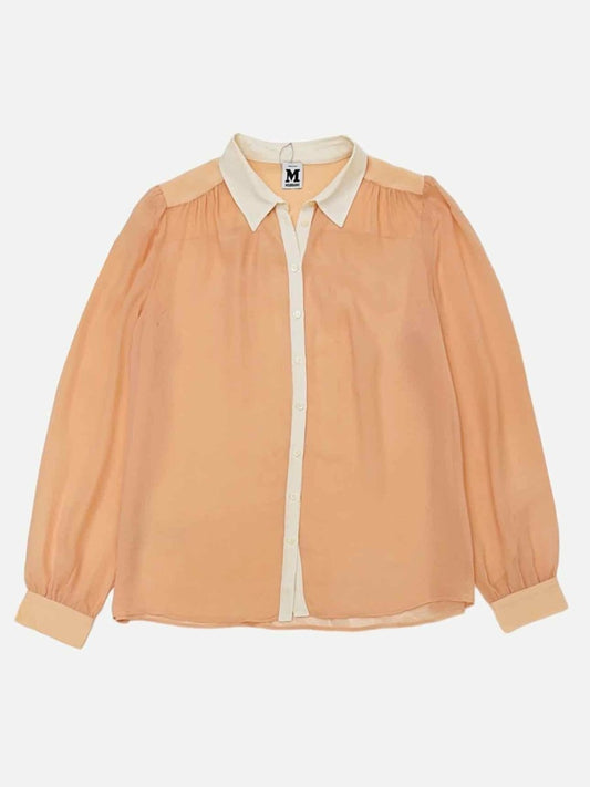Pre-loved M MISSONI Pink & Cream Blouse from Reems Closet