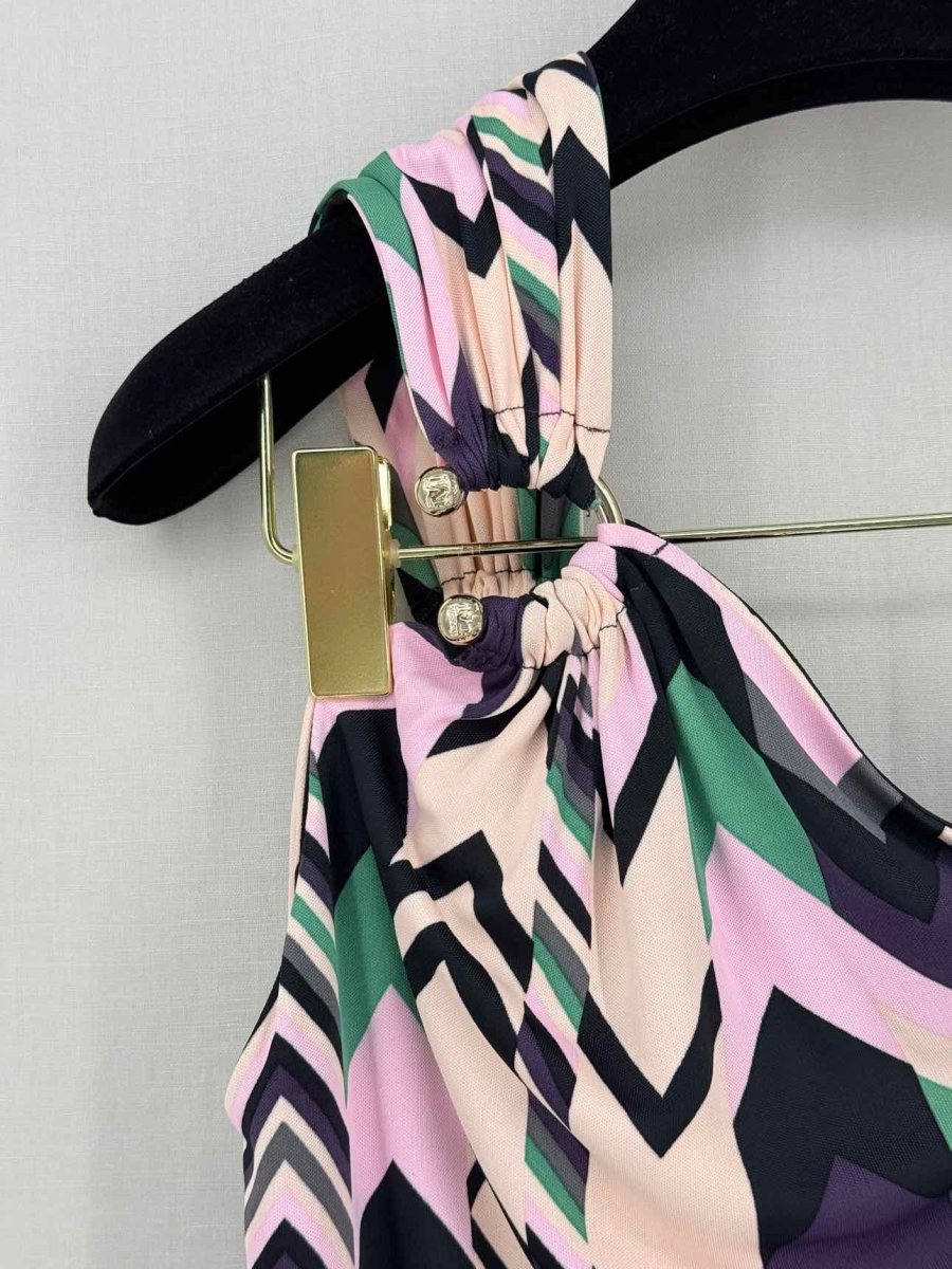 Pre-loved M MISSONI Pink Multicolor Size Medium Short Dress at Reems Closet