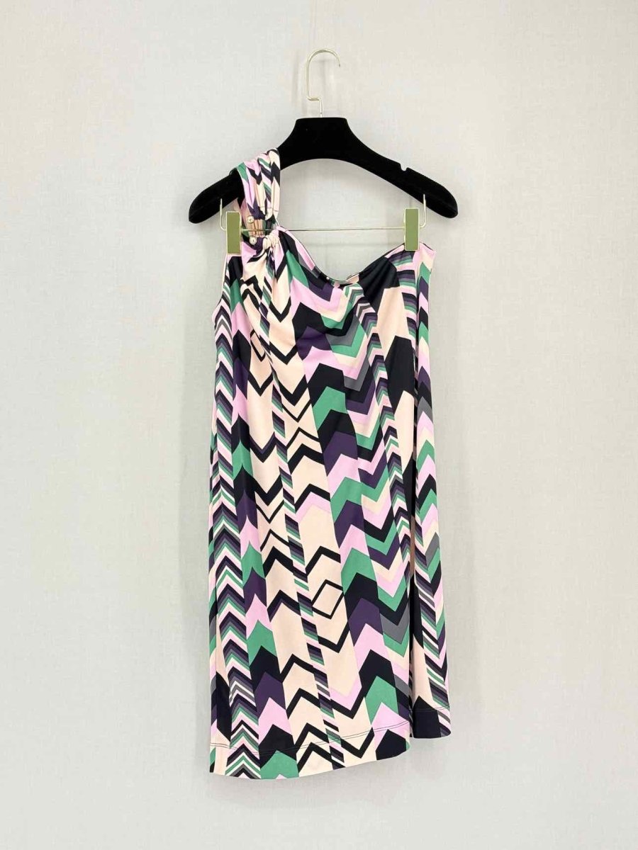 Pre-loved M MISSONI Pink Multicolor Size Medium Short Dress at Reems Closet